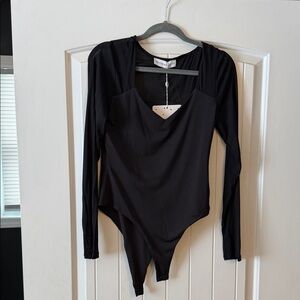 Hello Molly Classic Black Long Sleeve Bodysuit